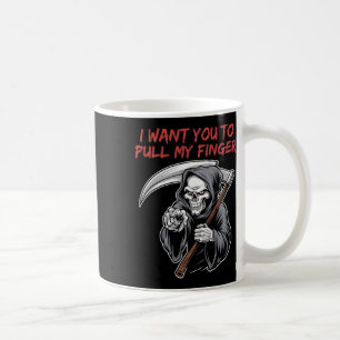 Ich habe dir Gewollt, mein Finger Grim Sensenmann Kaffeetasse