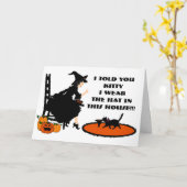 "Ich habe dir Kitty erzählt. Karte (Gelbe Blume)