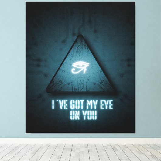 Ich habe dir mein Auge Got Leinwanddruck (Insitu (Holzboden))