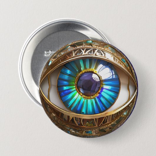 Ich habe dir mein drittes Auge Got Button (Vorne & Hinten)