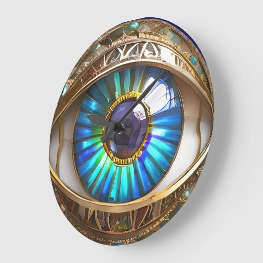 Ich habe dir mein drittes Auge Got Große Wanduhr (Winkel)