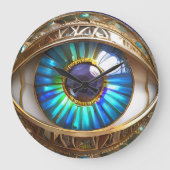 Ich habe dir mein drittes Auge Got Große Wanduhr (Vorderseite)