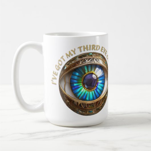 Ich habe dir mein drittes Auge Got Kaffeetasse (Links)