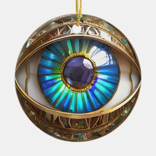 Ich habe dir mein drittes Auge Got Keramik Ornament (Vorne)
