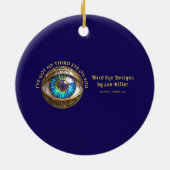 Ich habe dir mein drittes Auge Got Keramik Ornament (Hinten)