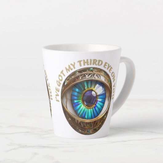 Ich habe dir mein drittes Auge Got Milchtasse (Rechte Ecke)