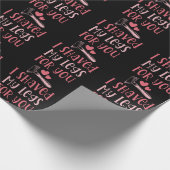 Ich habe dir meine Beine schwarz und rosa geschenk Geschenkpapier (Ecke)