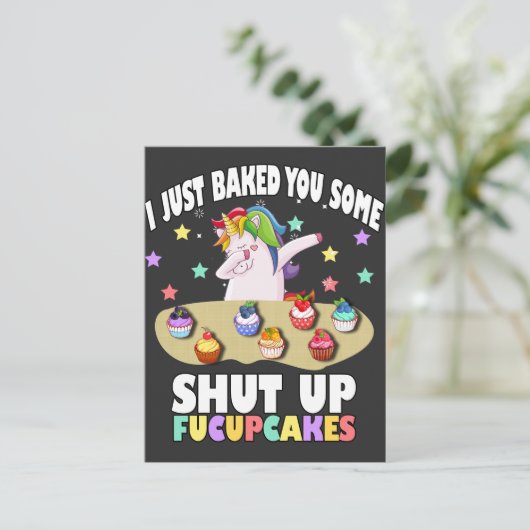 Ich habe dir nur ein bisschen den Fucupcakes-T - S Postkarte (Stehend Vorderseite)