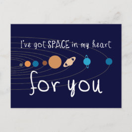 Ich habe dir Platz im Herzen Got Postkarte