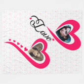 Ich habe dir so meine Liebe Liebe Fleecedecke (Vorderseite (Horizontal))