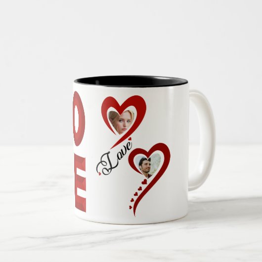 Ich habe dir so meine Liebe Liebe Zweifarbige Tasse (VorderseiteRechts)