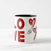 Ich habe dir so meine Liebe Liebe Zweifarbige Tasse (Mittel)