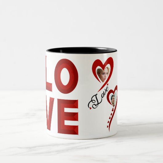 Ich habe dir so meine Liebe Liebe Zweifarbige Tasse (Mittel)