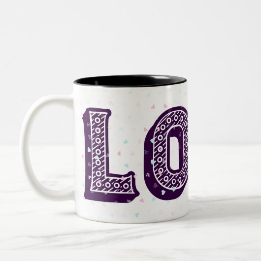 Ich habe dir so meine Liebe Liebe Zweifarbige Tasse (Links)