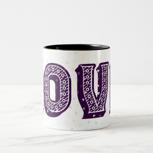 Ich habe dir so meine Liebe Liebe Zweifarbige Tasse (Mittel)