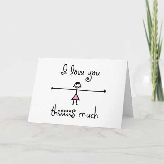 Ich habe dir so viel Karte Liebe (Vorderseite)