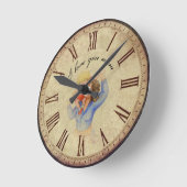 Ich habe dir Vintag Liebe Runde Wanduhr (Winkel)