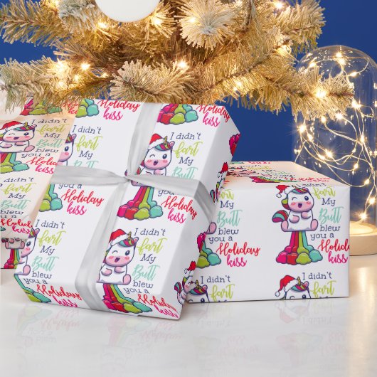 Ich habe dir von meinem Hintern keinen Ferienkuss Geschenkpapier (Feiertage)