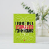 Ich habe dir zu Weihnachten eine Spülmaschine geka (Stehend Vorderseite)