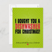 Ich habe dir zu Weihnachten eine Spülmaschine geka (Vorne/Hinten)