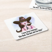 Ich habe drei Klingeltöne: Das Gute, das Schlechte Rechteckiger Pappuntersetzer (angewinkelt)