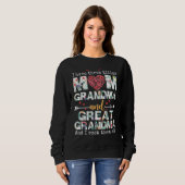 Ich habe drei Titel Mama Oma und Großes Oma Sweatshirt (Vorne ganz)