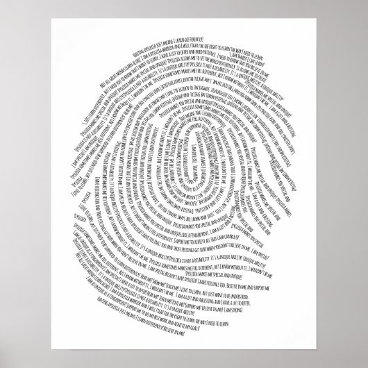 "Ich habe Dyslexie!" Poster (Vorne)