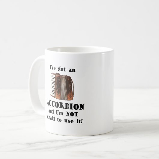 Ich habe ein Akkordeon Kaffeetasse (Vorderseite Links)