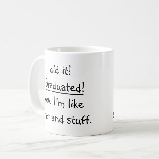 Ich habe ein Angebot für Smart Grad Funny Abschlus Kaffeetasse (Vorderseite Links)