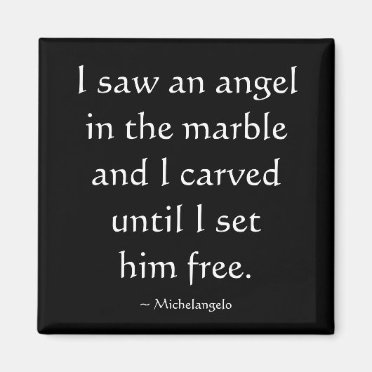 Ich habe ein Angel-Zitat gesehen Magnet (Vorne)