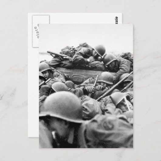 "Ich habe ein Angriffsboot gezeichnet, um in_War I Postkarte (Vorne/Hinten)