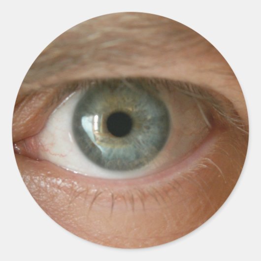 Ich habe ein Auge für Kunst Runder Aufkleber (Vorderseite)