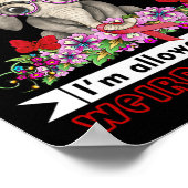 Ich habe ein Bewusstsein für die Sichelzellanämie Poster (Ecke)