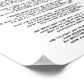 ICH HABE EIN BROTHER NAMED DON Gedicht Poster (Ecke)