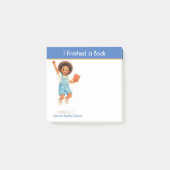 Ich habe ein Buch beendet Personalisierter Bücherl Post-it Klebezettel (Vorderseite)