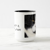 Ich habe ein CATTITUDE! Schwarzweiss-Katzen-Tasse Tasse (Zentrum)