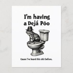 Ich habe ein Déjà Poo gehört, das vor dem Frosch Flyer