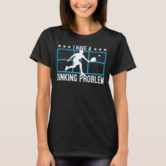 Ich habe ein Diner Problem Pickleball Player Pickl T-Shirt (Vorderseite)