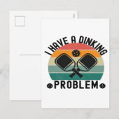 Ich habe ein Dinierproblem Feiertagspostkarte (Vorne/Hinten)