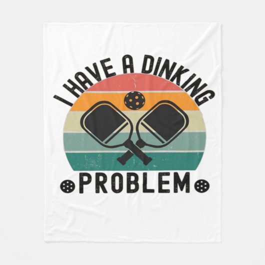 Ich habe ein Dinierproblem Fleecedecke (Vorderseite)