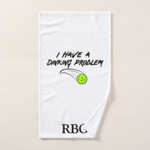 Ich habe ein Dinking Problem - Funny Pickleball-Ge Handtuch