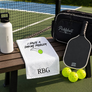 Ich habe ein Dinking-Problem - Lustiges Pickleball Handtuch