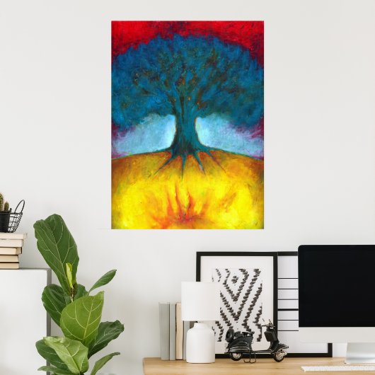 Ich habe ein Feuer in mir Poster (Heimbüro)