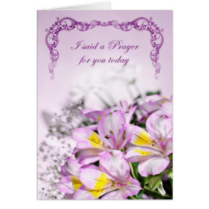 Ich habe ein Gebet für dich mit alstromeria lilies