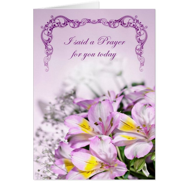 Ich habe ein Gebet für dich mit alstromeria lilies (Vorne)