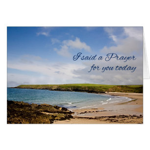 Ich habe ein Gebet für dich mit einer Strandszene 