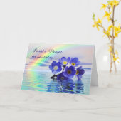 Ich habe ein Gebet für dich mit vergessenen Blume Karte (Gelbe Blume)