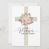 Ich habe ein Gebet für Sie heute Karte gesagt (Vorderseite)