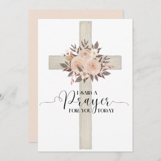 Ich habe ein Gebet für Sie heute Karte gesagt (Vorne/Hinten)