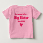 Ich habe ein geheimes, großes, personalisierbares baby t-shirt (Rückseite)